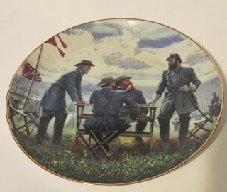 Panning The Attack Jackson & Lee Legends In Gray Danbury Civil War Plate