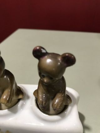 Vintage bobbing Bears salt and pepper shakers made in Japan nodders 2