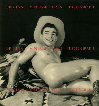 A) Vintage 8 X 10 Photo George Quaintance Male Nude Physique Gay Art