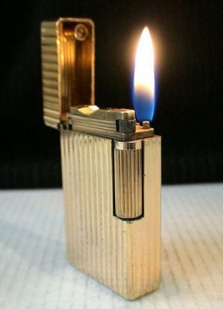 Briquet Ancien St Dupont D - 57 - Le 1er à Gaz Vintage Gas Lighter Feuerzeug