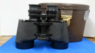 Carl Zeiss 8x50b Binoculars Made In Germany Vintage Rare With Case Look