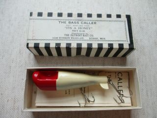 Ex Detroit Bait Co.  Bass Caller Combo In Correct Crisp & Box W/papers