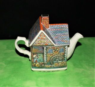 James Sadler “the Old Mill” Teapot With Lid 2026100,  Made In England