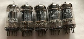 5 Vintage Fisher Telefunken 12ax7 Ecc83 Audio Vacuum Tubes Made In West Germany
