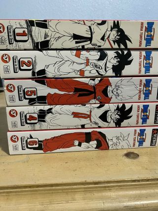 Dragon Ball Z Vizbig Manga 1,  2,  4,  5,  And 6 2