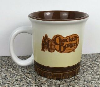Cracker Barrel Old Country Store Coffee Mug Brown Cup Oil Lantern 3