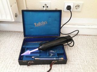 One Piece Vintage Violet Ray High Frequency Machine Radiolux 3 Wands