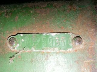 VINTAGE John Deere JD Tractor plow disk implement hydraulic lift cylinder 3