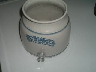 Vintage Red Wing Stoneware 3 Quart Ice Water Cooler Crock W Spout No Lid