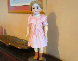 Simon & Halbig Doll Dep 1079 Ca.  1890s 19 Inches / Germany - Orig Bisque & Wig