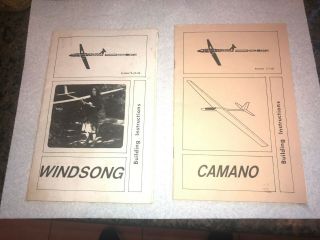 Vintage Rc Model Airplane Sailplane,  Windsong & Camano Sailplane