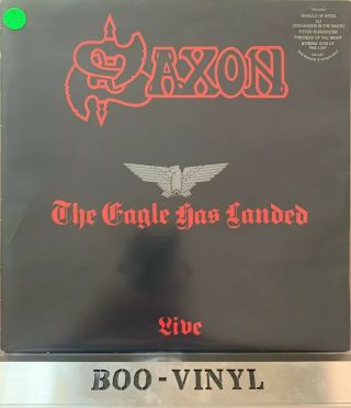 Saxon - The Eagle Has Landed - Carrere Records (cal 137) Vinyl Lp Album Ex,  Con