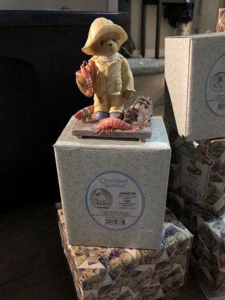 Cherished Teddies Cliff You’re The Best Catch Lobsters - Box