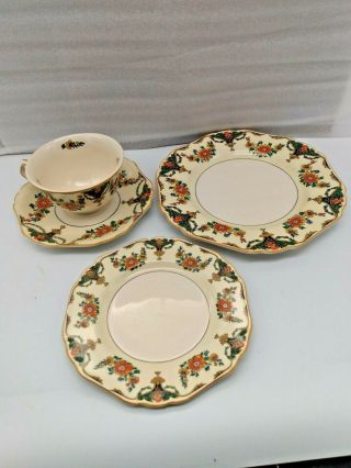 John Maddock & Sons Minerva Cup And Saucer,  Bread Plate,  Dessert Plate Set