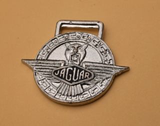 Vintage Jaguar metal key fob badge for keyring sculthorpe classic motor car 3