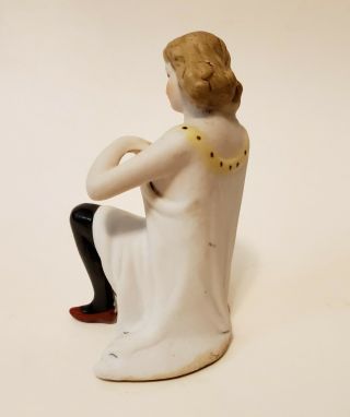 Rare Schafer Vater Germany Bisque Naughty Girl Bathing Black Stockings Figurine 3