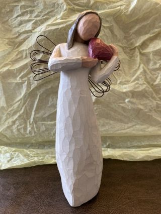 Demdaco Susan Lordi 2000 Willow Tree Figurine Angel Of The Heart - No Box