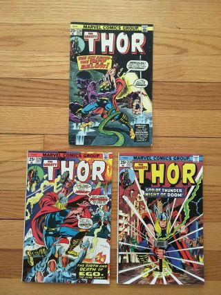 The Mighty Thor 228 229 330 Marvel Comics 1974 Combine 3
