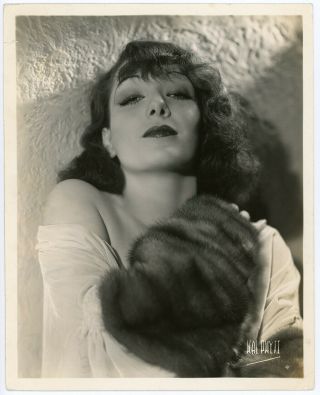 Mexican Femme Fatale Lupe Vélez Vintage 1930s Hal Phyfe Rare Art Deco Photograph