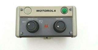 Vintage Motorola Control Head Tcn6023aa - 2 Radio/mic P.  A.  Collectors Piece