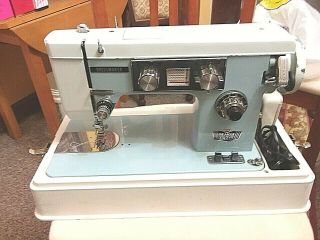 Vintage Portable Sears Kenmore Model Zig Zag Sewing Machine 385 1154180 Rare