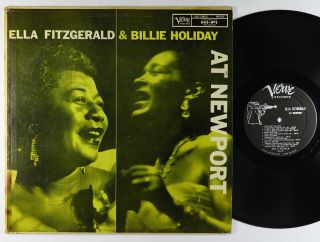 Ella Fitzgerald & Billie Holiday - At Newport Lp - Verve - Mg V - 8234 Mono Dg
