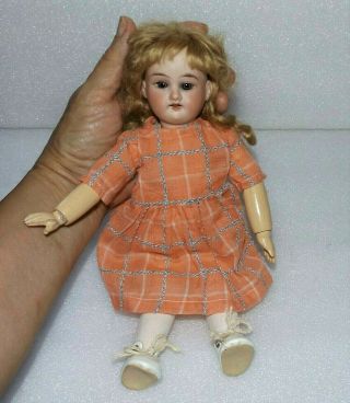Antique Bisque Socket Head Armand Marseille Vtg 10 1/2 " Jointed Germany Doll