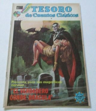 Tesoro Comic Count Dracula Classics Illustrated Vampire Terror Blood Monster