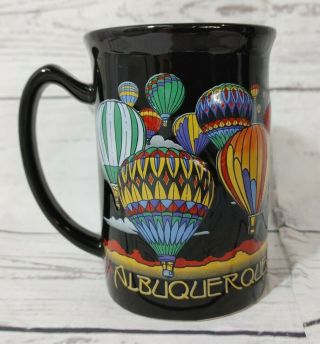 Vintage Albuquerque Mexico Hot Air Balloon Coffee Mug 3d Effect