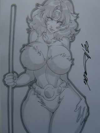 Diana Dungeons & Dragons Girl Sexy Busty Sketch Pinup - Daikon Art