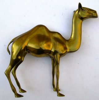Antique Large Solid Brass Camel Figure 14 