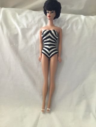 Vintage Barbie Doll Brunette Bubble Cut Stock No.  850