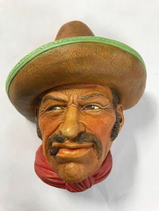 Vintage Legend Products " Mexican " 5 1/2 " International Character Wall Mask