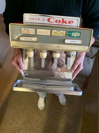 Vintage Coke Cola Dispenser Machine.  Model Do - 12060 By Dole Valve Co