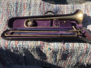 Vintage C.  G.  Conn Ltd Elkhart Jazz Trombone 1930 