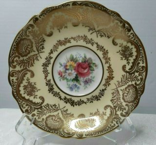 Paragon Double Warrant Flowers And Shells Footed Cup And Saucer 1939 - 1949 3