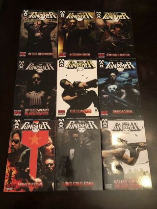 The Punisher Max Comics Graphic Novels Tpb Volumes 1 - 7 And 9 - 10