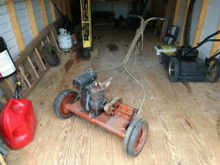 Vintage Excello Reel Gas Powered Lawnmower,  We Think 1949