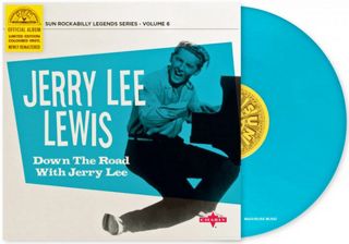 Jerry Lee Lewis Lp 10 " Down The Road With Official Sun Legends Vol.  6 Blue Vinyl