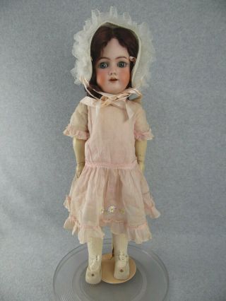23 " Antique Bisque Head & Composition German Simon & Halbig Doll W Extra Dress