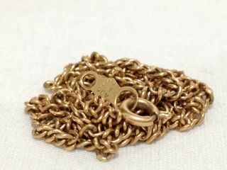 Vintage Ajc Co.  14k Solid Yellow Gold Necklace Chain Broken/repair/scrap 3.  1 G