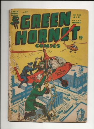 Green Hornet Comics 27 1945 Harvey Golden Age Comic Gd