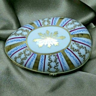 Vintage Tiffany & Co.  Private Stock Hand Painted Limoges Box Egg Made In France