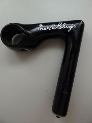 Vintage 3ttt Ernesto Colnago Panto Black Quill Stem 95mm Excellentt Rare