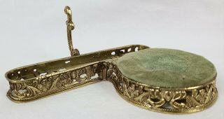 Vintage Ardalt Japan Ornate Detailed Brass Metal Cup Saucer Display Stand (a)