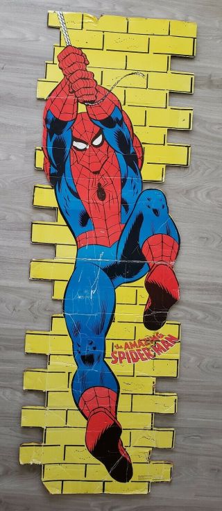 Spider - Man 68” Tall Store Stand - Up Display,  Vintage 1990’s - Cool Item