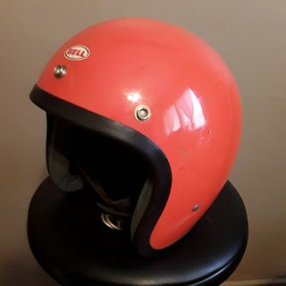 Vintage Bell Toptex Magmun Helmet.  Orange Survivor