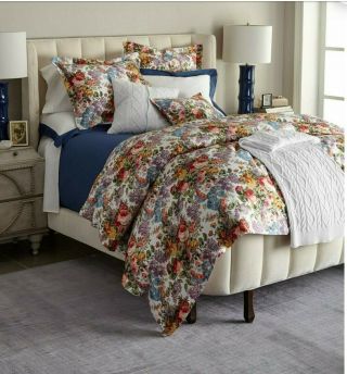 Vintage Ralph Lauren Allison Floral 4pc Queen Comforter w 2 shams,  case 3
