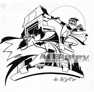 " Animated " Batman And Robin Style Guide Art Al Bigley Art Dc Comics