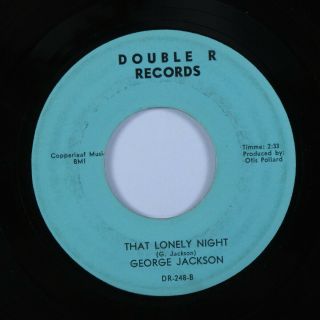 Northern Soul 45 George Jackson That Lonely Night Double R Hear